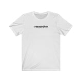 RESEARCHER, title shirt