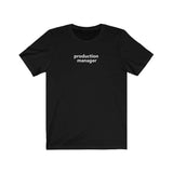 (PM) PRODUCTION MANAGER, title shirt