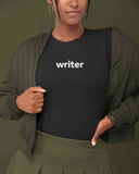 WRITER, title shirt
